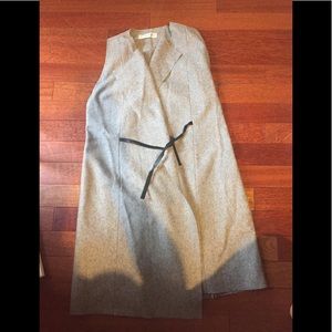 Etienne Aigner draped grey wool vest size L